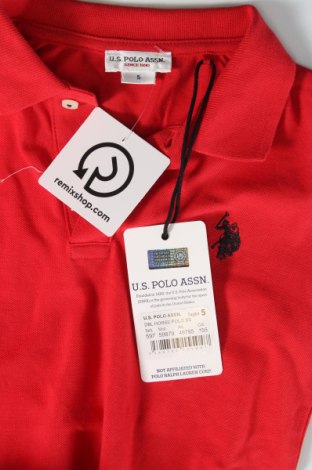 Παιδικό μπλουζάκι U.S. Polo Assn., Μέγεθος 5-6y/ 116-122 εκ., Χρώμα Κόκκινο, Τιμή 24,23 €