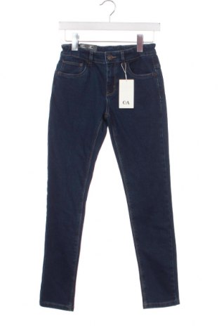 Dziecięce jeansy C&A, Rozmiar 11-12y/ 152-158 cm, Kolor Niebieski, Cena 35,15 zł
