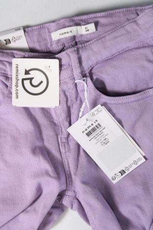 Dziecięce jeansy Name It, Rozmiar 7-8y/ 128-134 cm, Kolor Fioletowy, Cena 86,36 zł