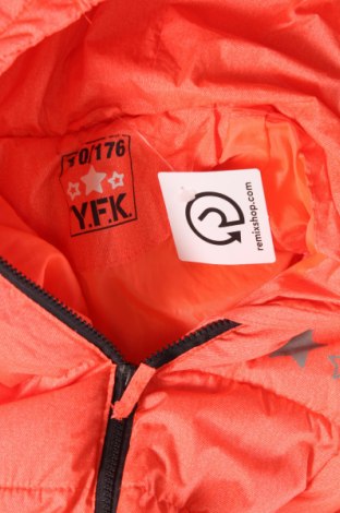 Детски елек Y.F.K., Размер 15-18y/ 170-176 см, Цвят Оранжев, Цена 13,78 лв.