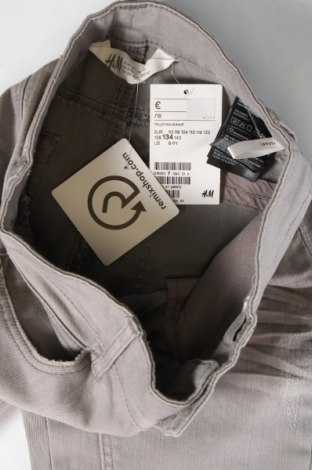 Детски къс панталон H&M, Размер 8-9y/ 134-140 см, Цвят Сив, Цена 22,00 лв.