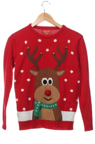 Детски пуловер, Размер 12-13y/ 158-164 см, Цвят Червен, Цена 9,35 лв.