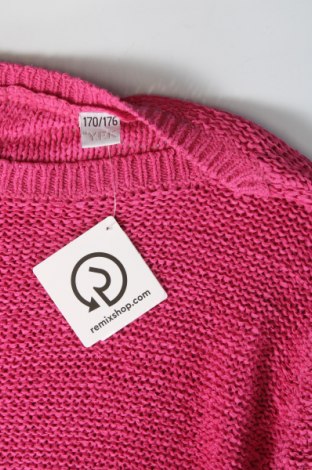 Детски пуловер Y.F.K., Размер 15-18y/ 170-176 см, Цвят Розов, Цена 6,97 лв.