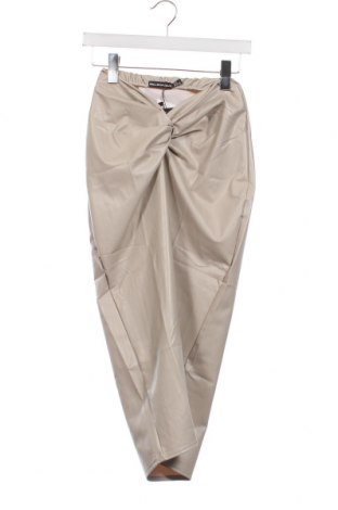Δερμάτινη φούστα, Μέγεθος XXS, Χρώμα  Μπέζ, Τιμή 3,56 €
