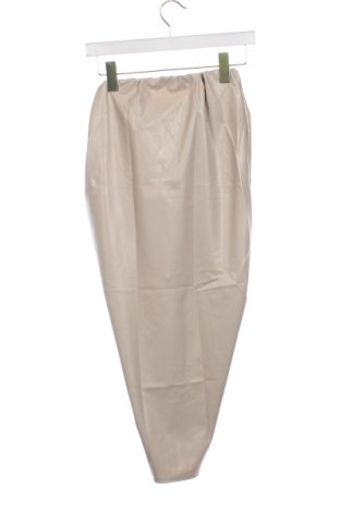 Δερμάτινη φούστα, Μέγεθος XXS, Χρώμα  Μπέζ, Τιμή 3,56 €