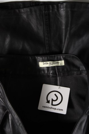 Δερμάτινη φούστα Drole De Copine, Μέγεθος XS, Χρώμα Μαύρο, Τιμή 3,23 €