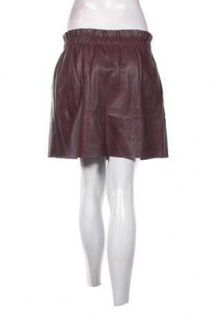 Кожена пола Zara Knitwear, Размер M, Цвят Червен, Цена 14,88 лв.