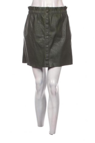 Кожена пола Zara Knitwear, Размер XS, Цвят Зелен, Цена 3,60 лв.