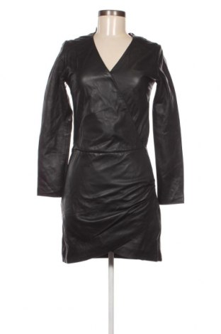Δερμάτινο φόρεμα IKKS, Μέγεθος S, Χρώμα Μαύρο, Τιμή 62,75 €