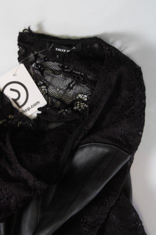 Δερμάτινο φόρεμα Tally Weijl, Μέγεθος S, Χρώμα Μαύρο, Τιμή 7,50 €