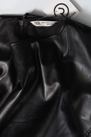 Kožené šaty  Zara, Veľkosť XXL, Farba Čierna, Cena  12,28 €