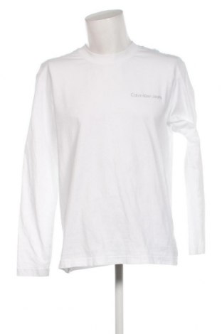 Męska bluzka Calvin Klein Jeans, Rozmiar XL, Kolor Biały, Cena 245,62 zł