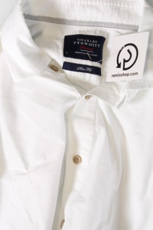Herren Shirt Charles Tyrwhitt, Größe L, Farbe Weiß, Preis € 23,66