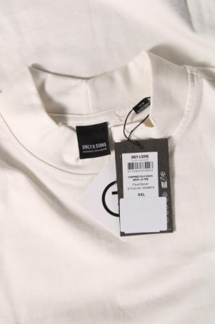 Ανδρική μπλούζα Only & Sons, Μέγεθος XXL, Χρώμα Λευκό, Τιμή 15,98 €