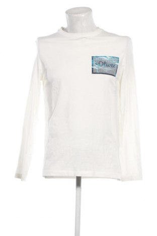 Мъжка блуза S.Oliver, Размер M, Цвят Бял, Цена 17,98 лв.