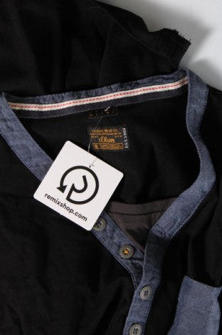 Мъжка блуза S.Oliver, Размер M, Цвят Черен, Цена 11,40 лв.