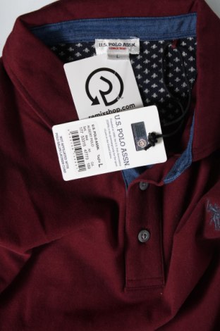 Мъжка блуза U.S. Polo Assn., Размер L, Цвят Червен, Цена 77,52 лв.