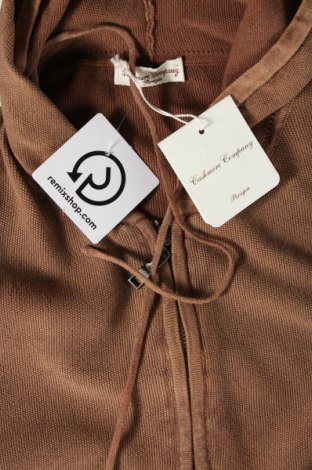 Jachetă tricotată de bărbați Cashmere Company, Mărime L, Culoare Maro, Preț 358,13 Lei