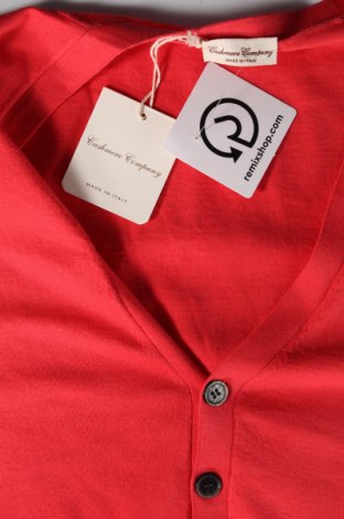 Herren Strickjacke Cashmere Company, Größe L, Farbe Rot, Preis 98,45 €
