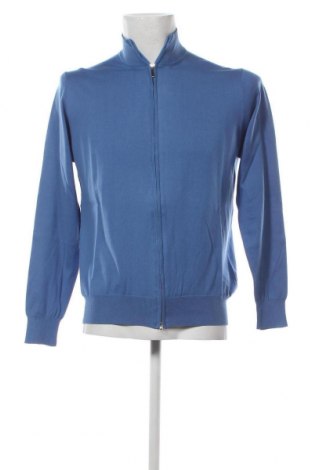 Jachetă tricotată de bărbați Cashmere Company, Mărime L, Culoare Albastru, Preț 301,58 Lei