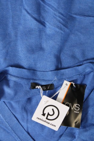 Jachetă tricotată de bărbați Oviesse, Mărime XL, Culoare Albastru, Preț 46,91 Lei