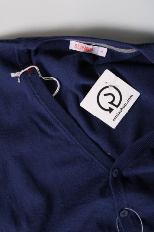 Jachetă tricotată de bărbați SUN68, Mărime S, Culoare Albastru, Preț 217,11 Lei