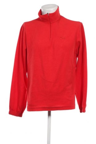 Мъжка поларена блуза FILA, Размер XL, Цвят Червен, Цена 16,08 лв.