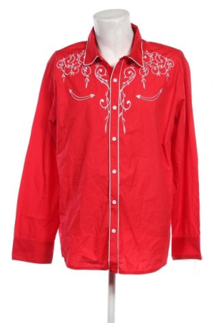 Ανδρικό πουκάμισο, Μέγεθος XXL, Χρώμα Κόκκινο, Τιμή 4,55 €