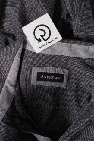 Ανδρικό πουκάμισο Andrews, Μέγεθος 3XL, Χρώμα Γκρί, Τιμή 13,07 €