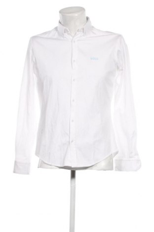 Ανδρικό πουκάμισο Boss Green, Μέγεθος S, Χρώμα Λευκό, Τιμή 73,86 €