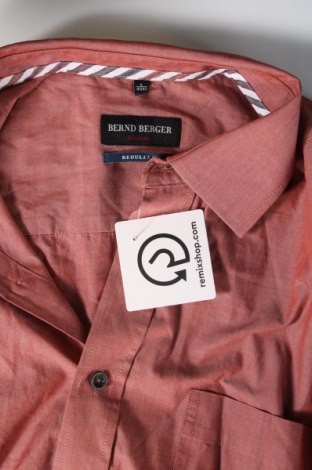Ανδρικό πουκάμισο Bernd Berger, Μέγεθος L, Χρώμα Κόκκινο, Τιμή 3,95 €