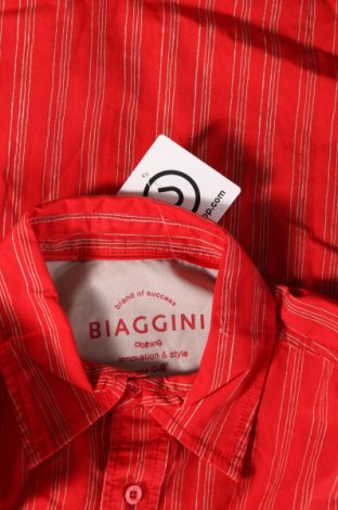 Ανδρικό πουκάμισο Biaggini, Μέγεθος M, Χρώμα Κόκκινο, Τιμή 7,18 €