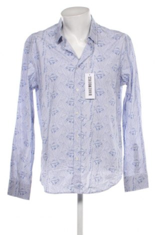 Ανδρικό πουκάμισο Bikkembergs, Μέγεθος XXL, Χρώμα Μπλέ, Τιμή 57,99 €