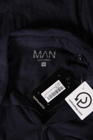 Ανδρικό πουκάμισο Boohoo, Μέγεθος XL, Χρώμα Μπλέ, Τιμή 12,04 €