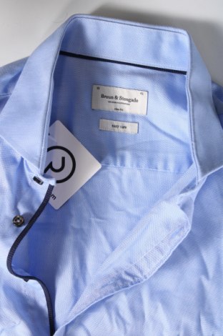 Ανδρικό πουκάμισο Bruun & Stengade, Μέγεθος L, Χρώμα Μπλέ, Τιμή 23,40 €