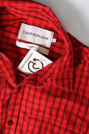 Мъжка риза Calvin Klein Jeans, Размер S, Цвят Червен, Цена 49,28 лв.
