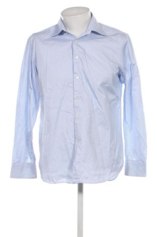 Мъжка риза Canali, Размер L, Цвят Син, Цена 96,00 лв.