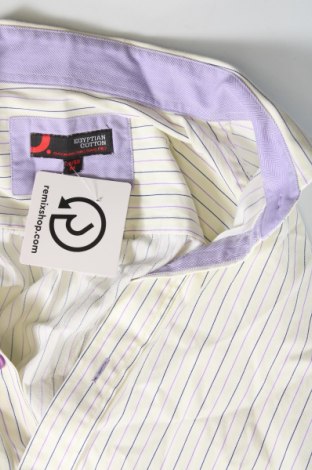 Ανδρικό πουκάμισο Dressmann, Μέγεθος M, Χρώμα Εκρού, Τιμή 21,51 €