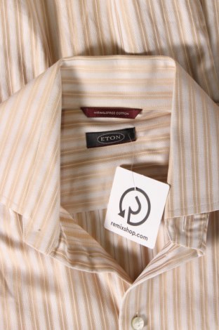Мъжка риза Eton, Размер M, Цвят Бежов, Цена 30,75 лв.