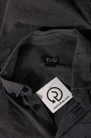 Ανδρικό πουκάμισο F&F, Μέγεθος L, Χρώμα Γκρί, Τιμή 5,22 €