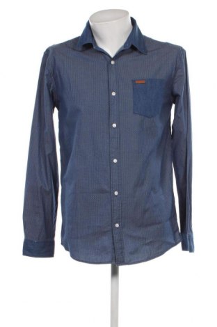 Ανδρικό πουκάμισο Firetrap, Μέγεθος L, Χρώμα Μπλέ, Τιμή 16,00 €
