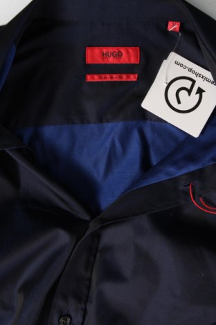 Ανδρικό πουκάμισο Hugo Boss, Μέγεθος M, Χρώμα Μπλέ, Τιμή 70,16 €