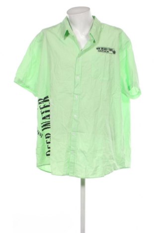 Ανδρικό πουκάμισο Identic, Μέγεθος 5XL, Χρώμα Πράσινο, Τιμή 15,25 €