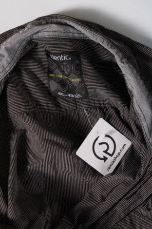 Ανδρικό πουκάμισο Identic, Μέγεθος 4XL, Χρώμα Γκρί, Τιμή 17,94 €