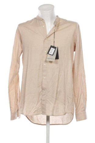 Ανδρικό πουκάμισο Liu Jo, Μέγεθος XL, Χρώμα  Μπέζ, Τιμή 64,18 €