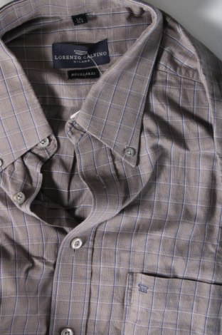 Ανδρικό πουκάμισο Lorenzo Calvino, Μέγεθος L, Χρώμα Γκρί, Τιμή 3,23 €