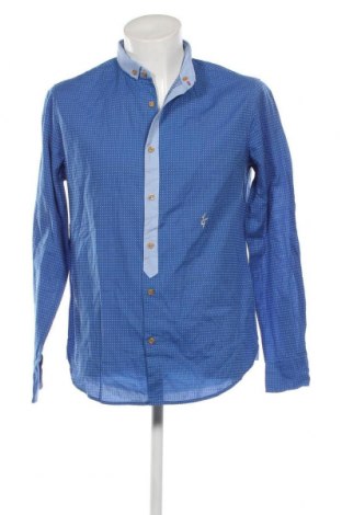 Ανδρικό πουκάμισο Luis Trenker, Μέγεθος L, Χρώμα Μπλέ, Τιμή 49,80 €