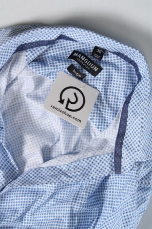 Ανδρικό πουκάμισο Manguun, Μέγεθος M, Χρώμα Μπλέ, Τιμή 17,94 €