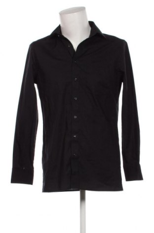 Ανδρικό πουκάμισο Olymp, Μέγεθος M, Χρώμα Μαύρο, Τιμή 22,31 €