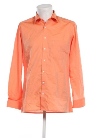 Ανδρικό πουκάμισο Olymp, Μέγεθος L, Χρώμα Πορτοκαλί, Τιμή 24,12 €